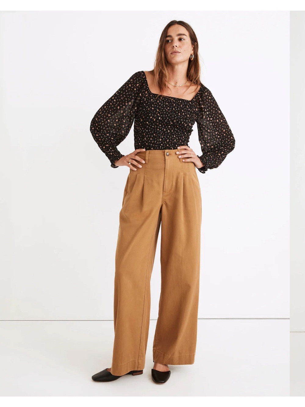 Madewell Corwin Pleated Straight Pants